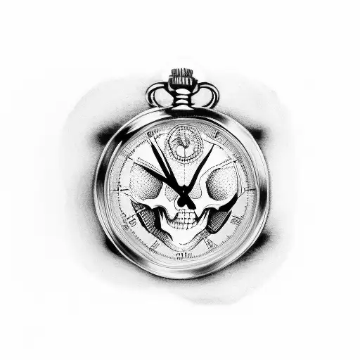 Stopwatch With Skull