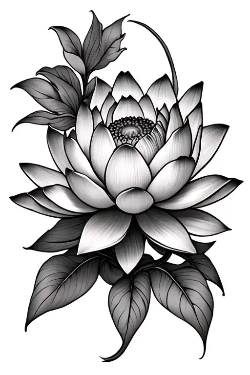 Buddha Lotus Flower Blooming