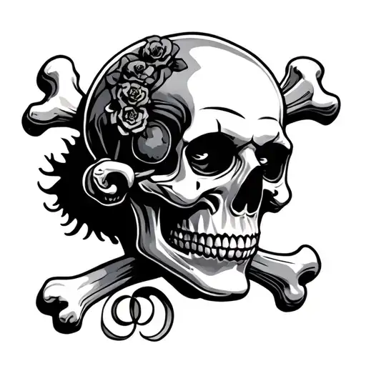 Clown Skull And Bones