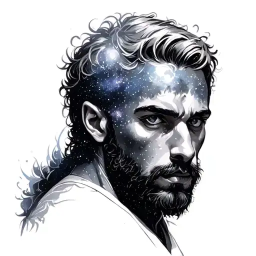 Leon Looking At The Galaxy