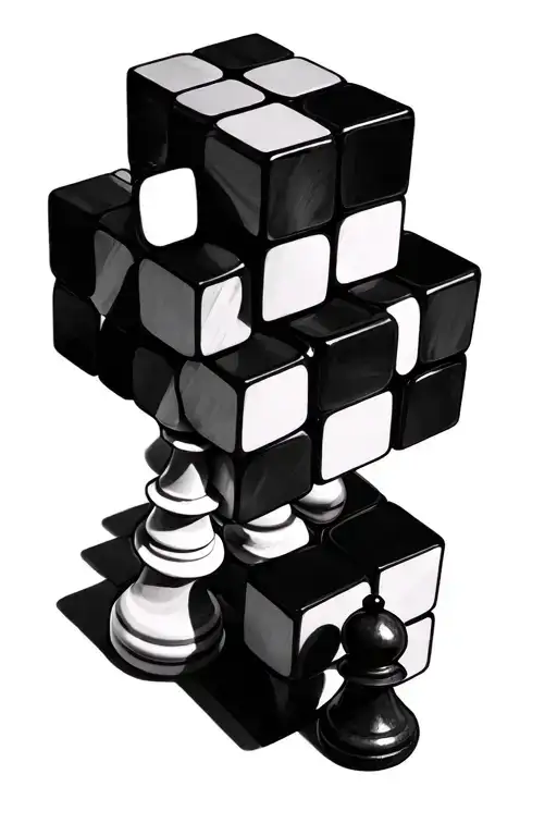 Rubiks Cube Chess Board