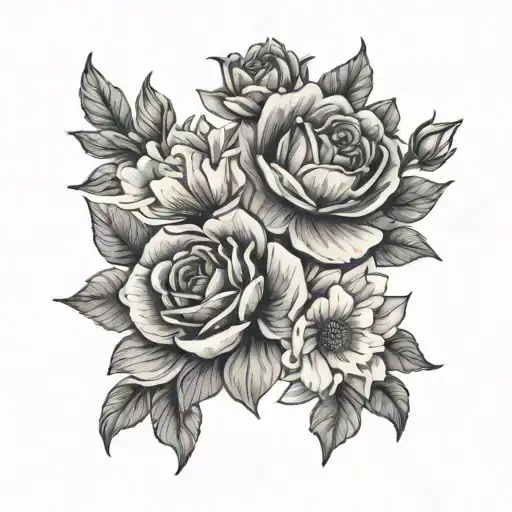 April And October Birth Flower Bouqet