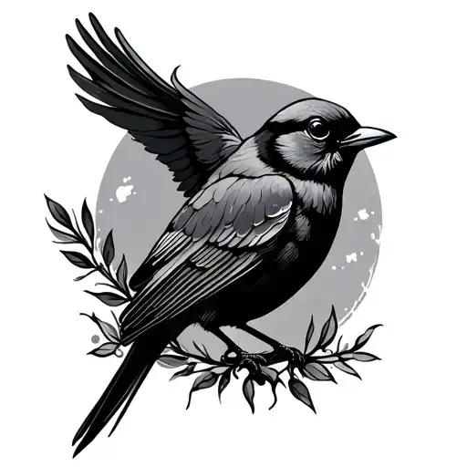 A Bird Design On Hand