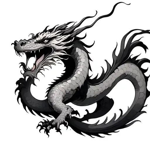 Japanese Dragon Emerging