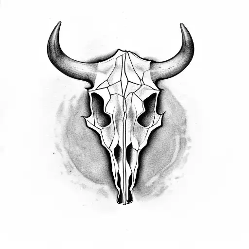 Tribal Cow Skull