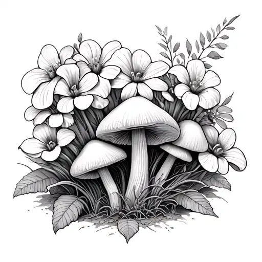 Mushrooms Flowers Nature Inspired