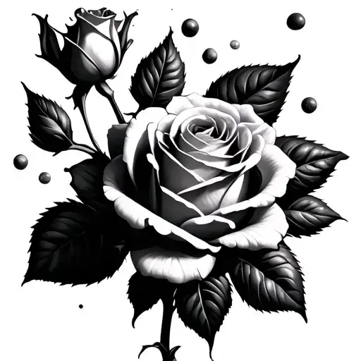 Rose With Rosepeddles Falling Off