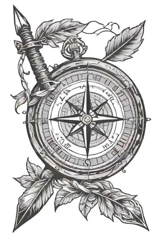 Compass With An Arrow And A Mood