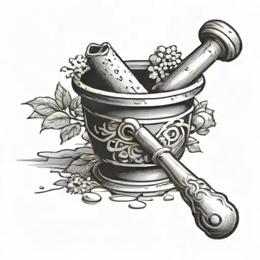 Broken Mortar And Pestle