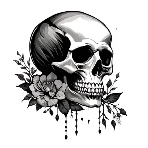 Skull Surrounded Stylus Femme