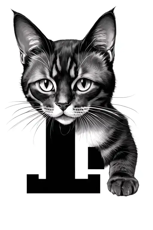 Letter L Doing A Cat