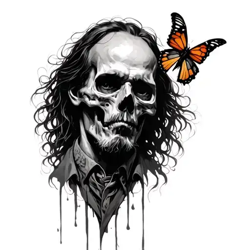 Dead Father With A Butterfly