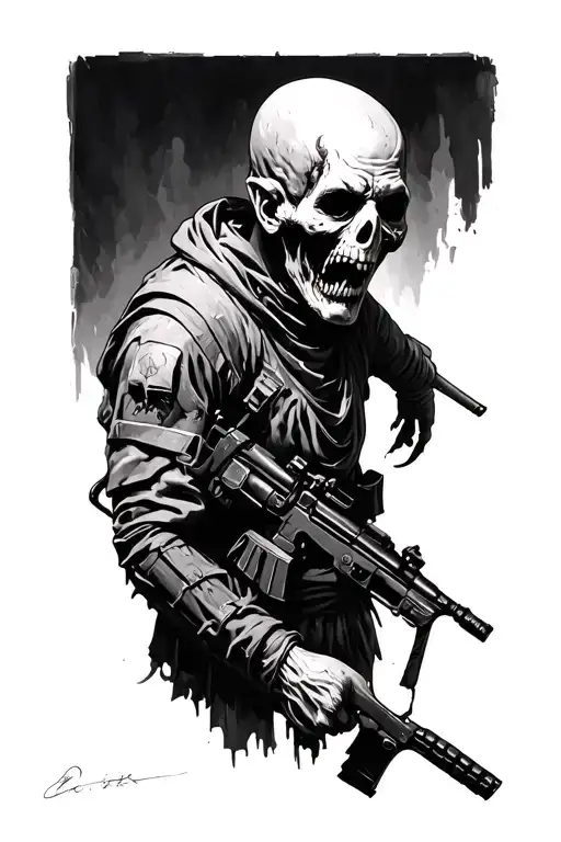 Dark Zombie Soldier
