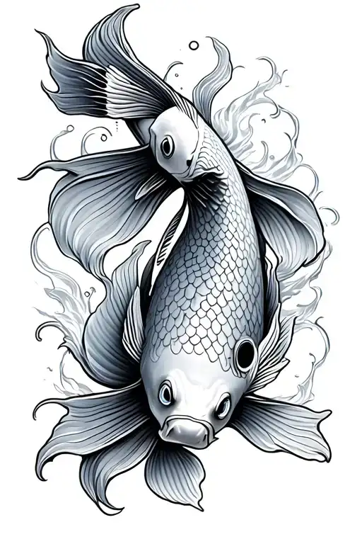 Koi Fish Transforming