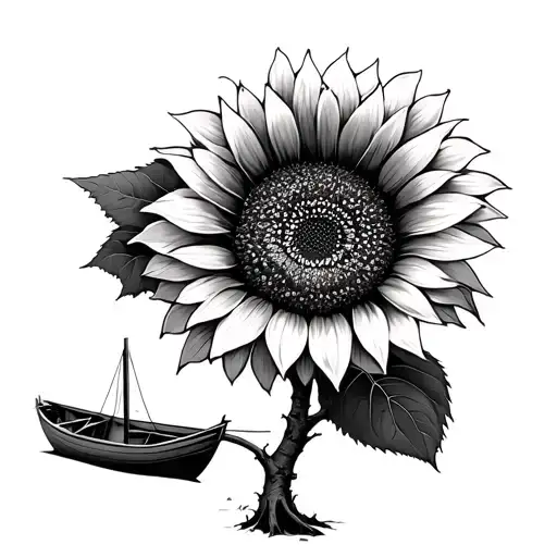 Tree Sunflower Boat