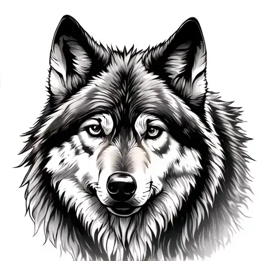 Stoic Wolf Looking Forward