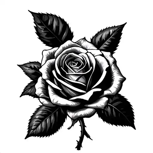 Rose With Dates In Roman Numbers