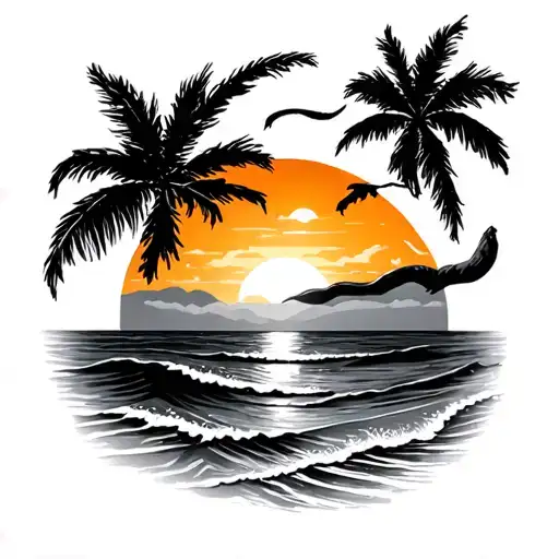 Sunrise On The Beach Sunset