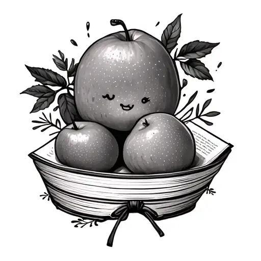 A Bushel And A Peck Saying In A Book Open In Front That's Simple And Cute That's Small With No Fruit