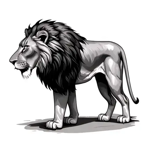 Female Lion Standing