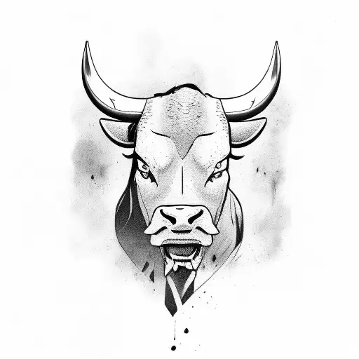 Angry Bull And Argentina Flag