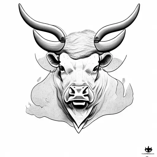 Angry Bull Body And Head