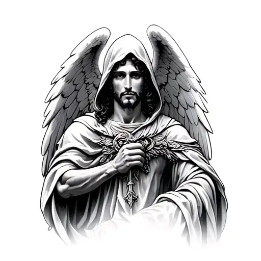 Archangel Michael With Hood