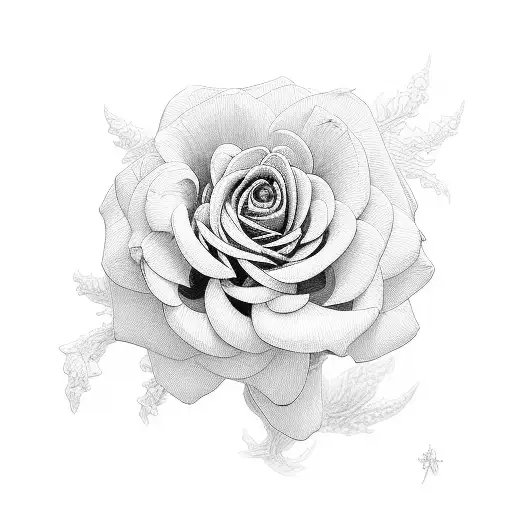 Chrysanthemum And Rose Small