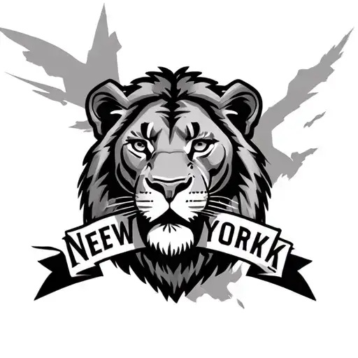 Lioness With New York Logo