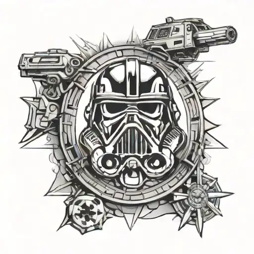 Star Wars Empire Police Blue Line