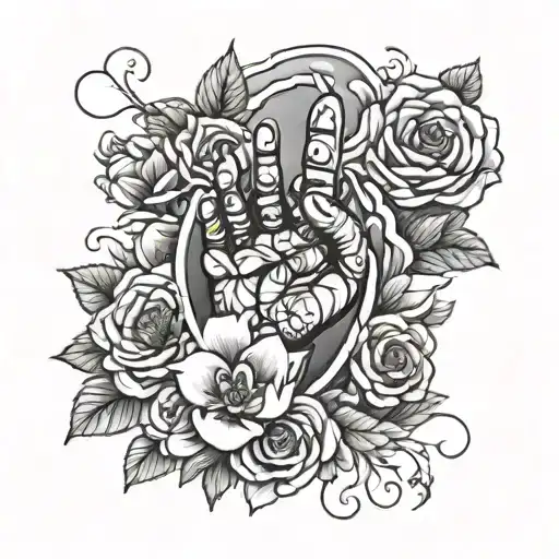Marvel Theme Memorial Tattoo For Dad With Custom Thumb Print And Flowers