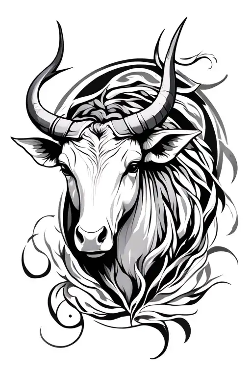 Taurus Zodiac Sign Intertwined