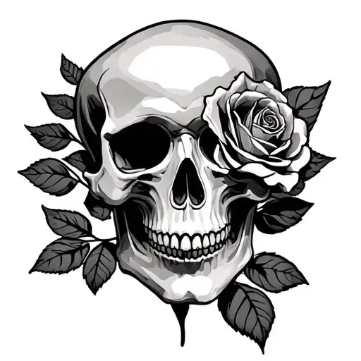 Rose And Skull