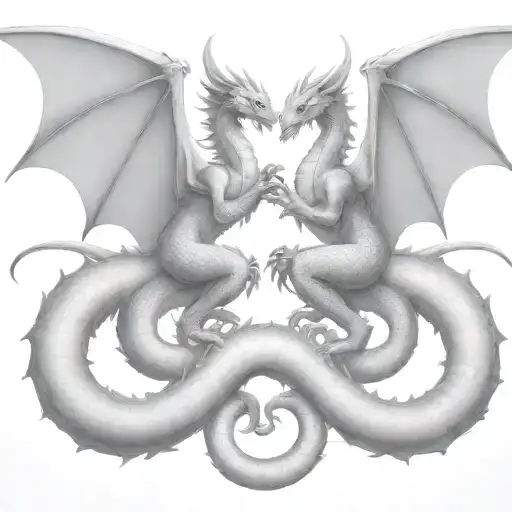 Fighting With Himself Dragon