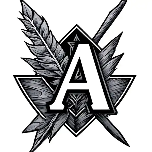 An Arrow Where The Letter A And T Are Hidden In The Arrowhead