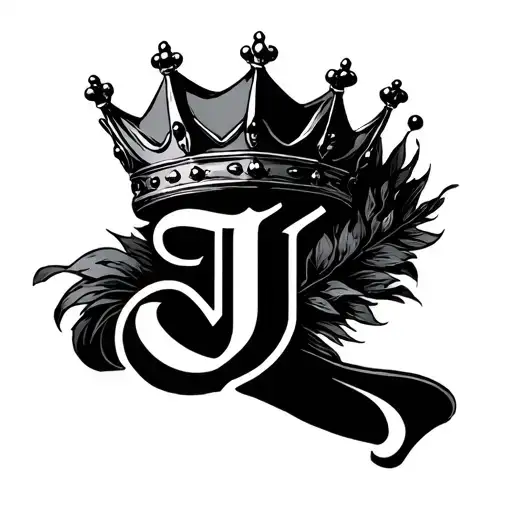 Crown Incorporated With The Letter J