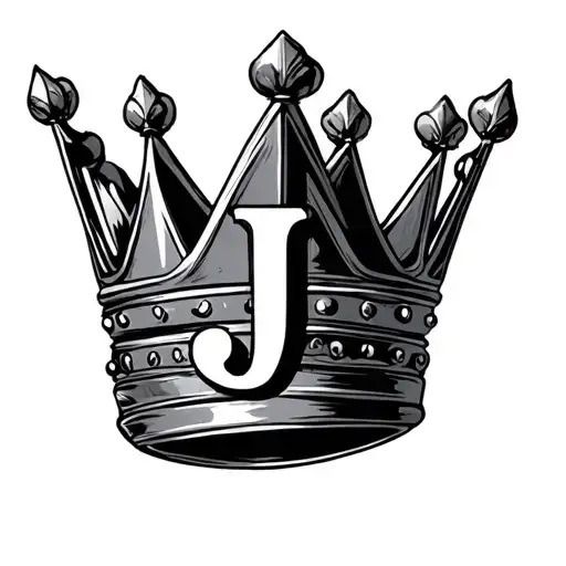 Crown With The Letter J