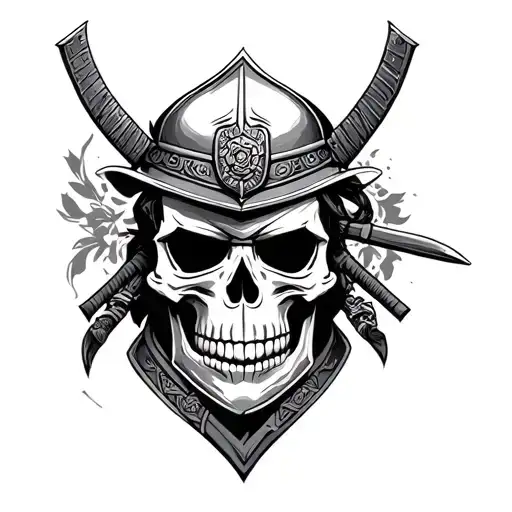 Skull Samurai Warrior