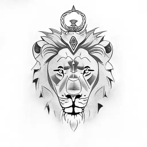 Fullback Tattoo Lion And A Greece Temple