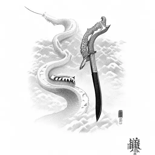 Hattori Hanzo Sword With Black Mamba