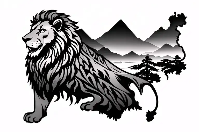Tribal Lion Mountain In Sierra Leone Map