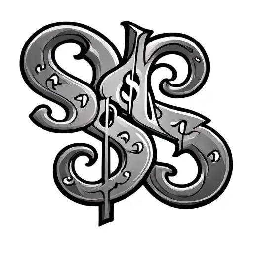 Get A Yash Name Tattoo Made Of Small Money Symbols