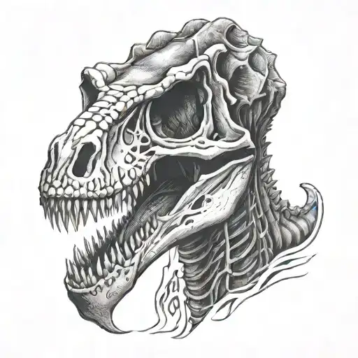 Tyrannosaurus Rex Skull From The Front