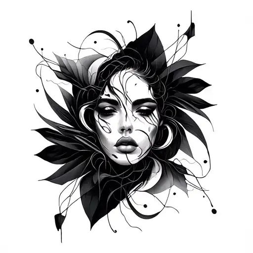 Black Abstract Lines