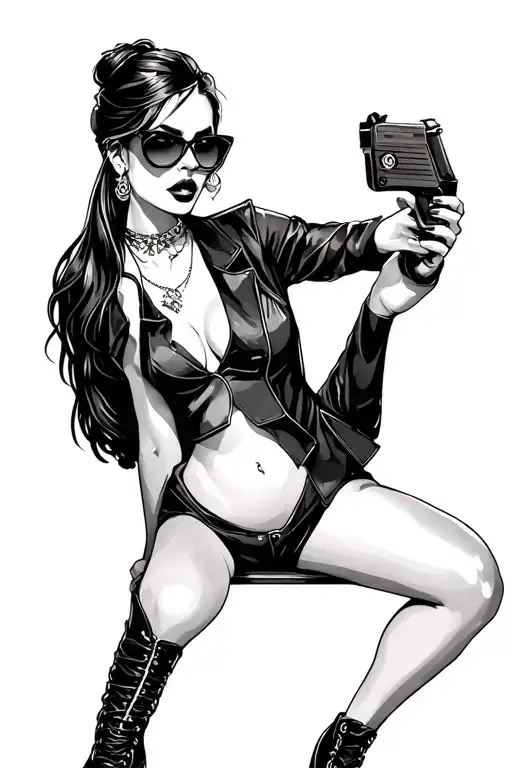 Gangster Women Posing