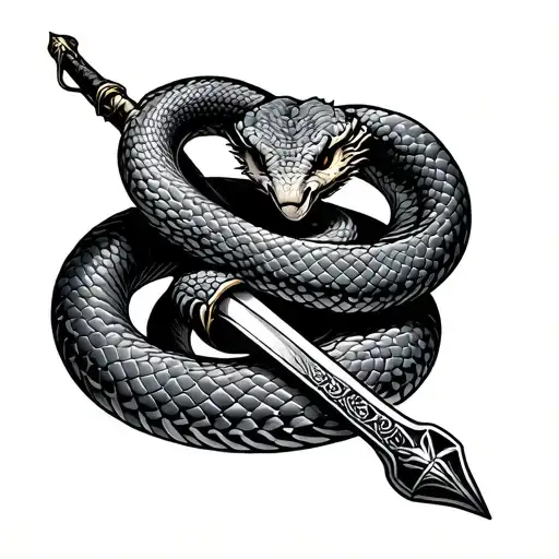 Snake And Sword
