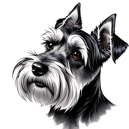 Schnauzer Portrait Roman Empire