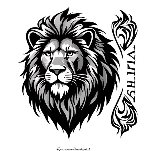 Lion And Name Liher