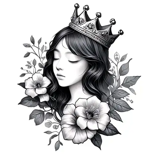 Nao With A Crown And Flowers