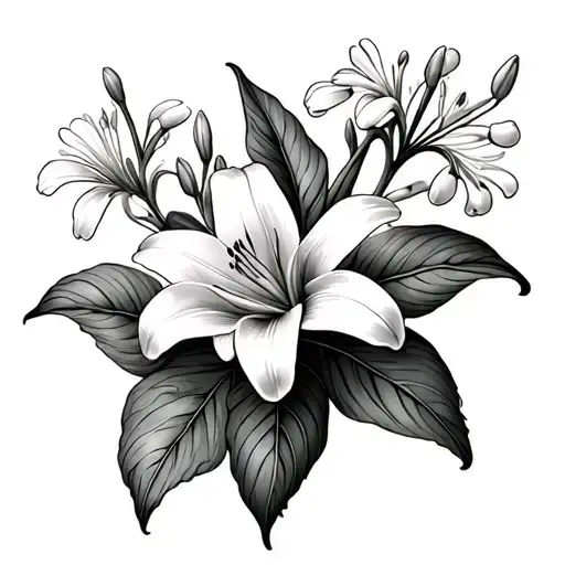 Lily Of The Valley And Marigold